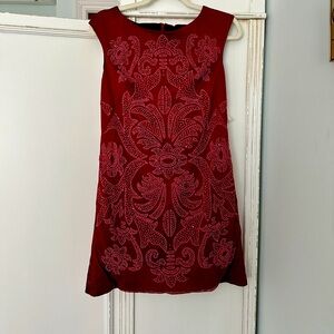 Alexia Admor ruby red studded dress NWT